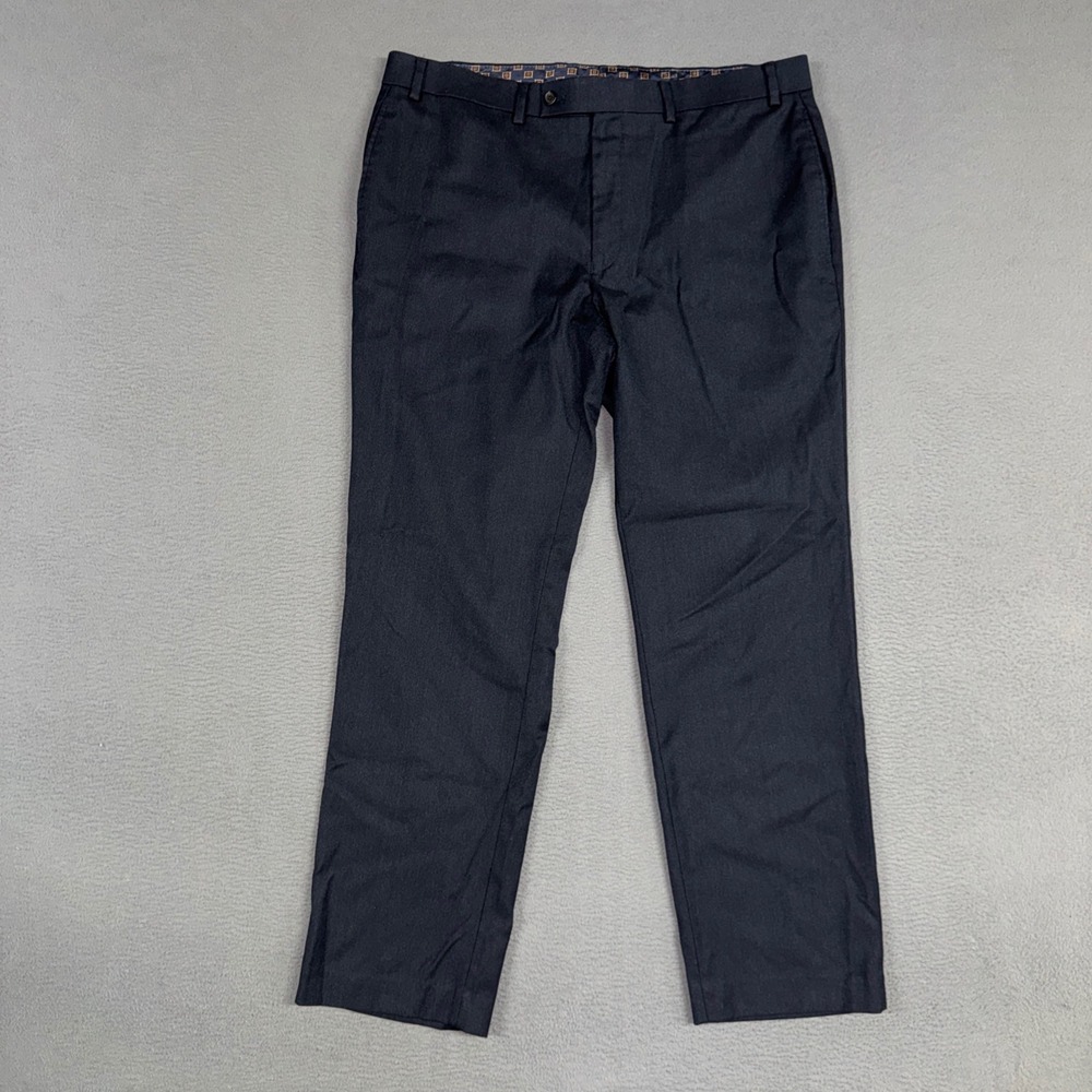 Lauren Ralph Lauren Pants Mens 36x30 Navy Blue Flat Front Stretch Trousers Dress